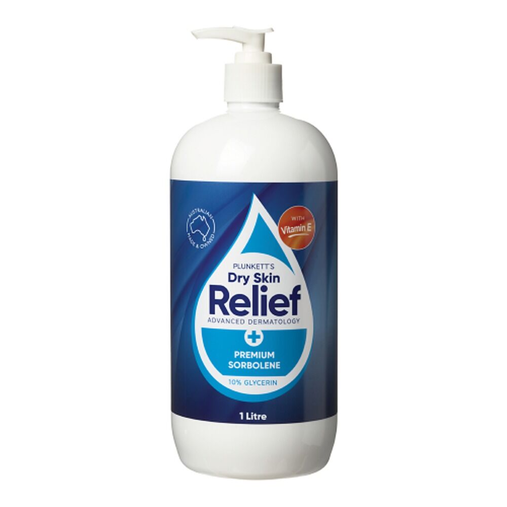 Plunketts Dry Skin Relief Vitamin E Premium Sorbolene 1 Litre