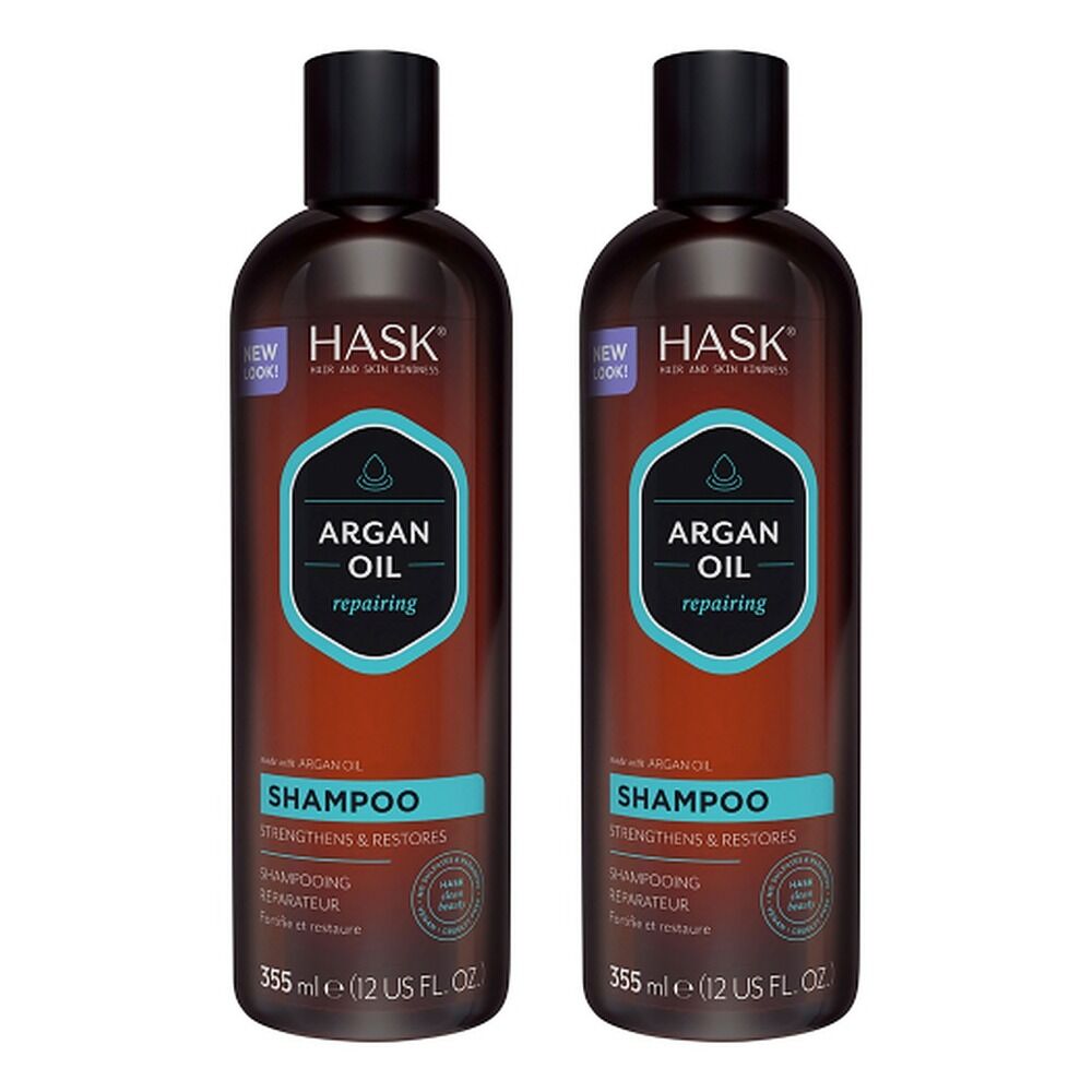 Hask Argan Oil Repairing Shampoo 355mL Pack of 2