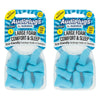 Audiplugs Large Foam Comfort & Sleep Ear Plugs 4 Pairs Pack of 2