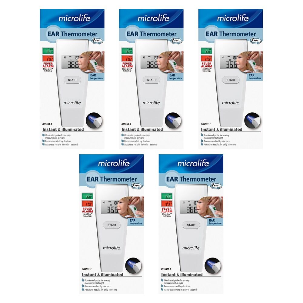 Microlife Instant Ear Thermometer Pack of 5