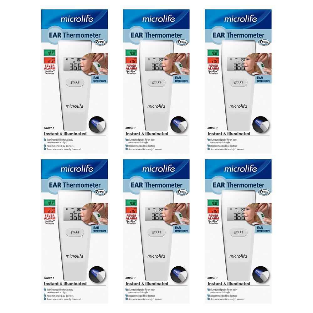 Microlife Instant Ear Thermometer Pack of 6