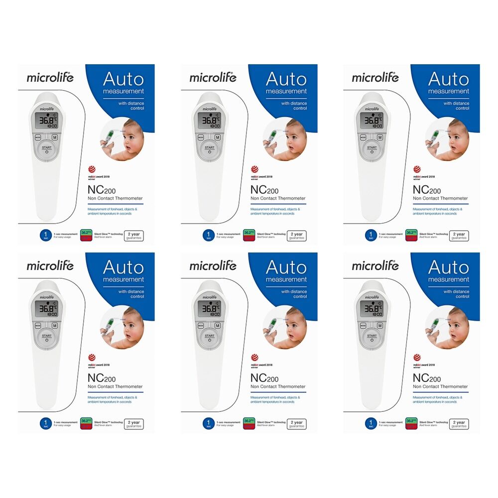 Microlife Non-Contact Digital Thermometer Pack of 6