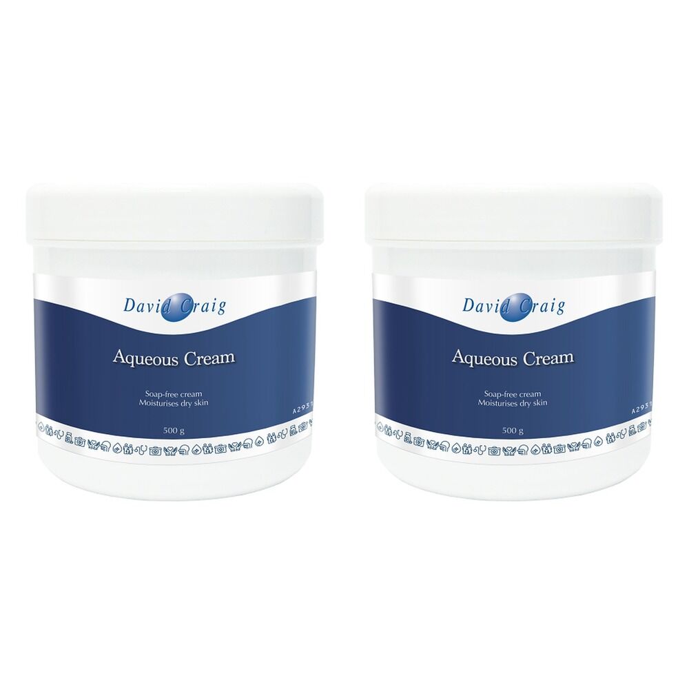 David Craig Professional Aqueous Cream 500g Pack of 2