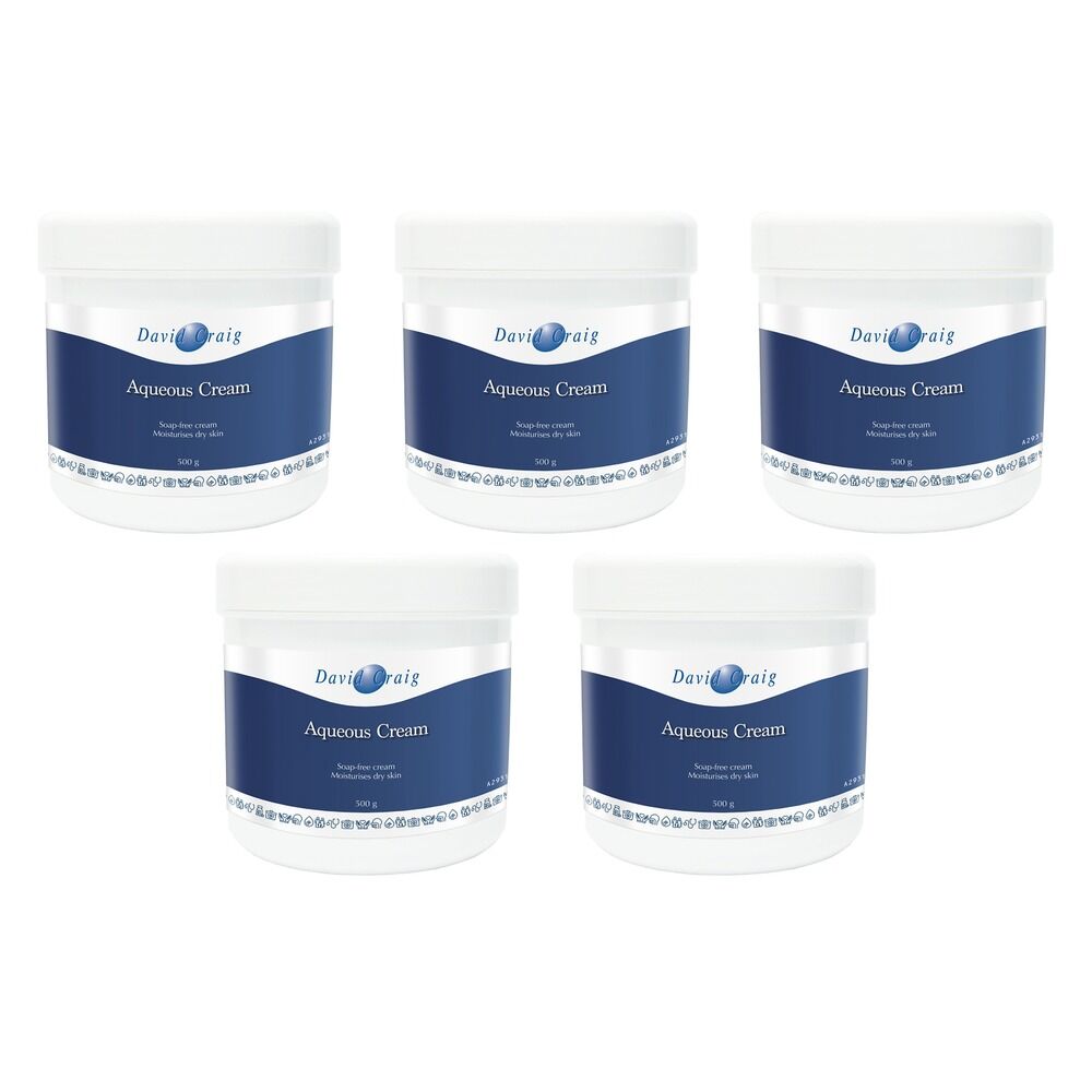 David Craig Professional Aqueous Cream 500g Pack of 5