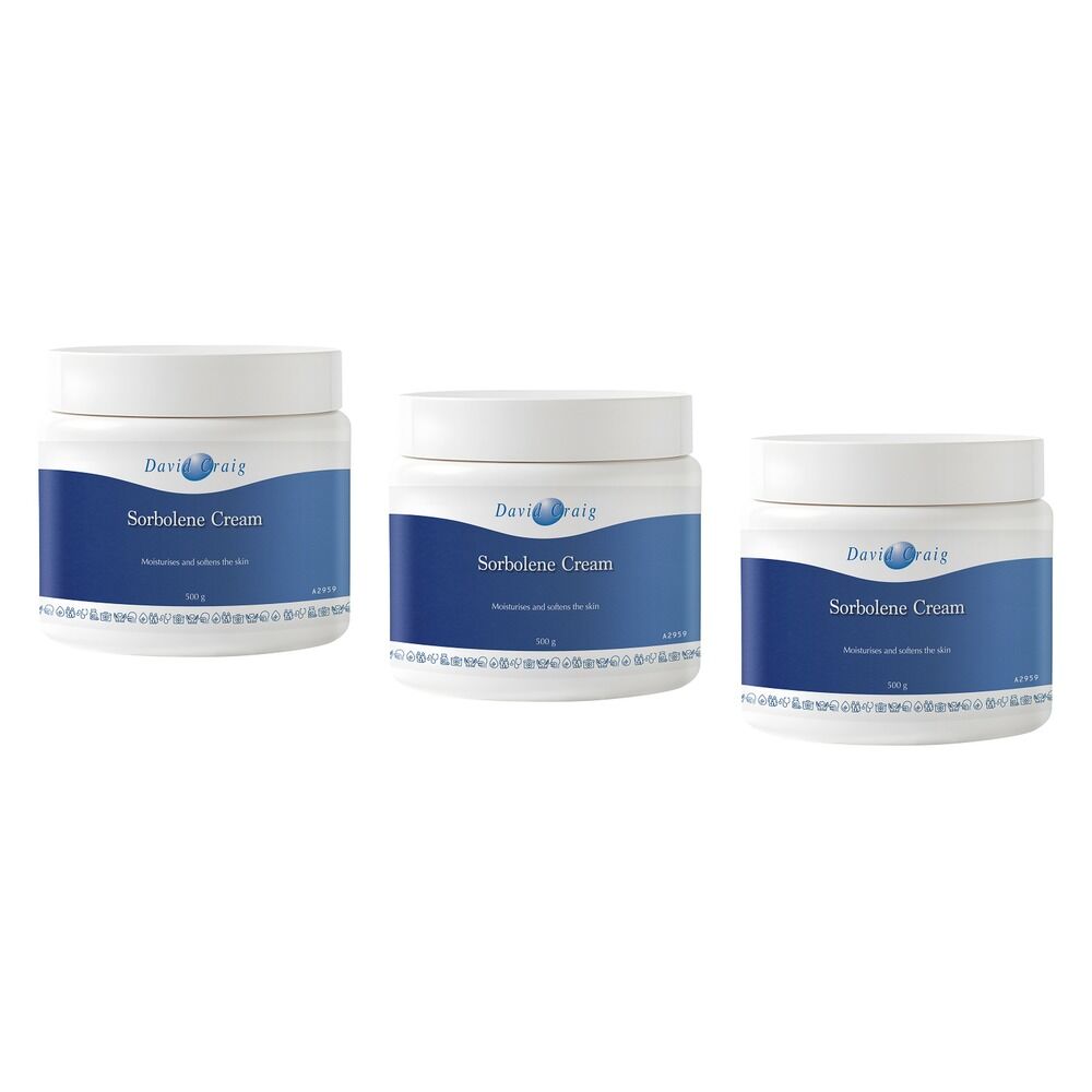 David Craig Professional Sorbolene Cream 500g Pack of 3
