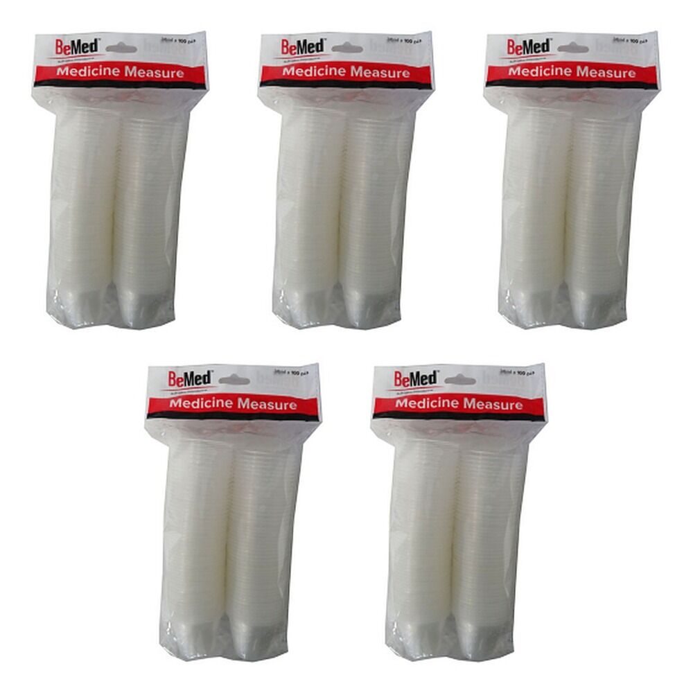 Budget Medicine Measure 30mL 100 Pack Bundle of 5