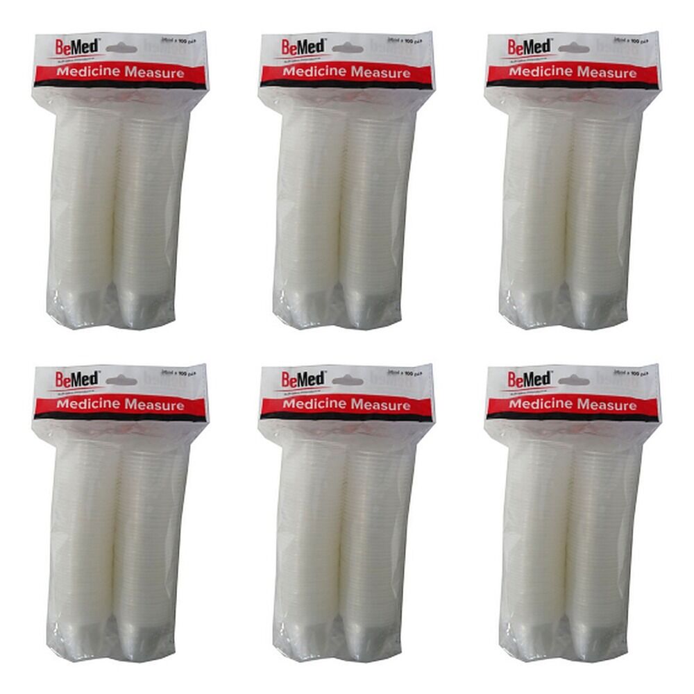 Budget Medicine Measure 30mL 100 Pack Bundle of 6