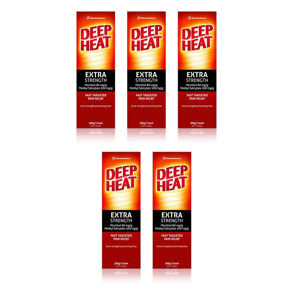 Deep Heat Extra Strength 100g Pack of 5