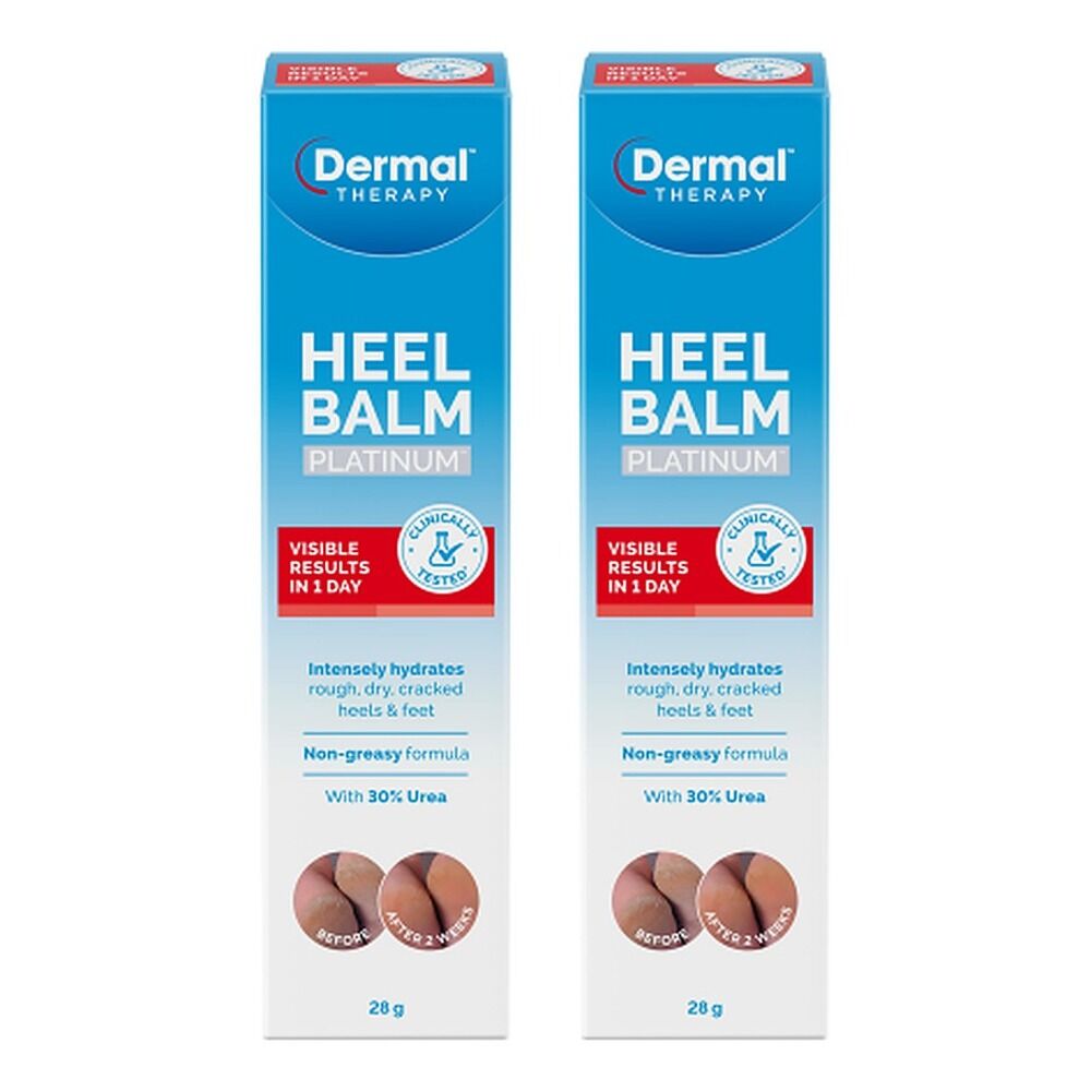 Dermal Therapy Heel Balm Platinum 28g Pack of 2