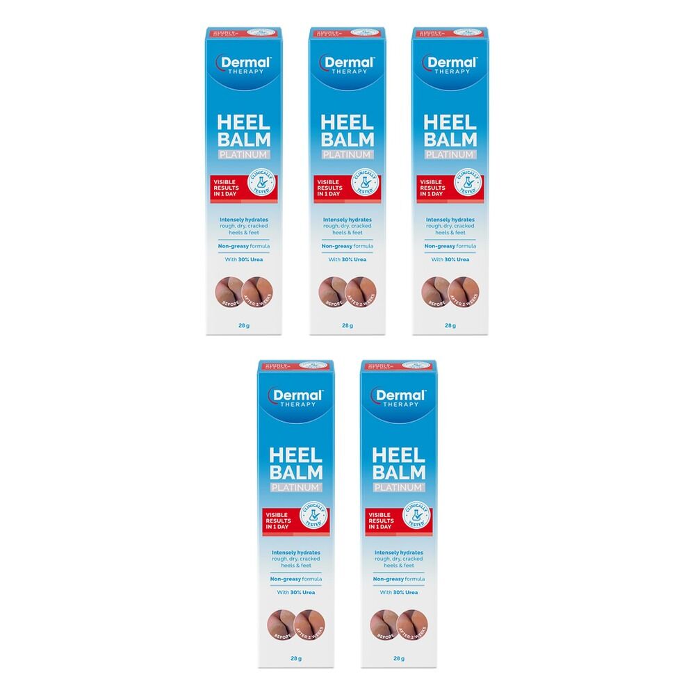 Dermal Therapy Heel Balm Platinum 28g Pack of 5