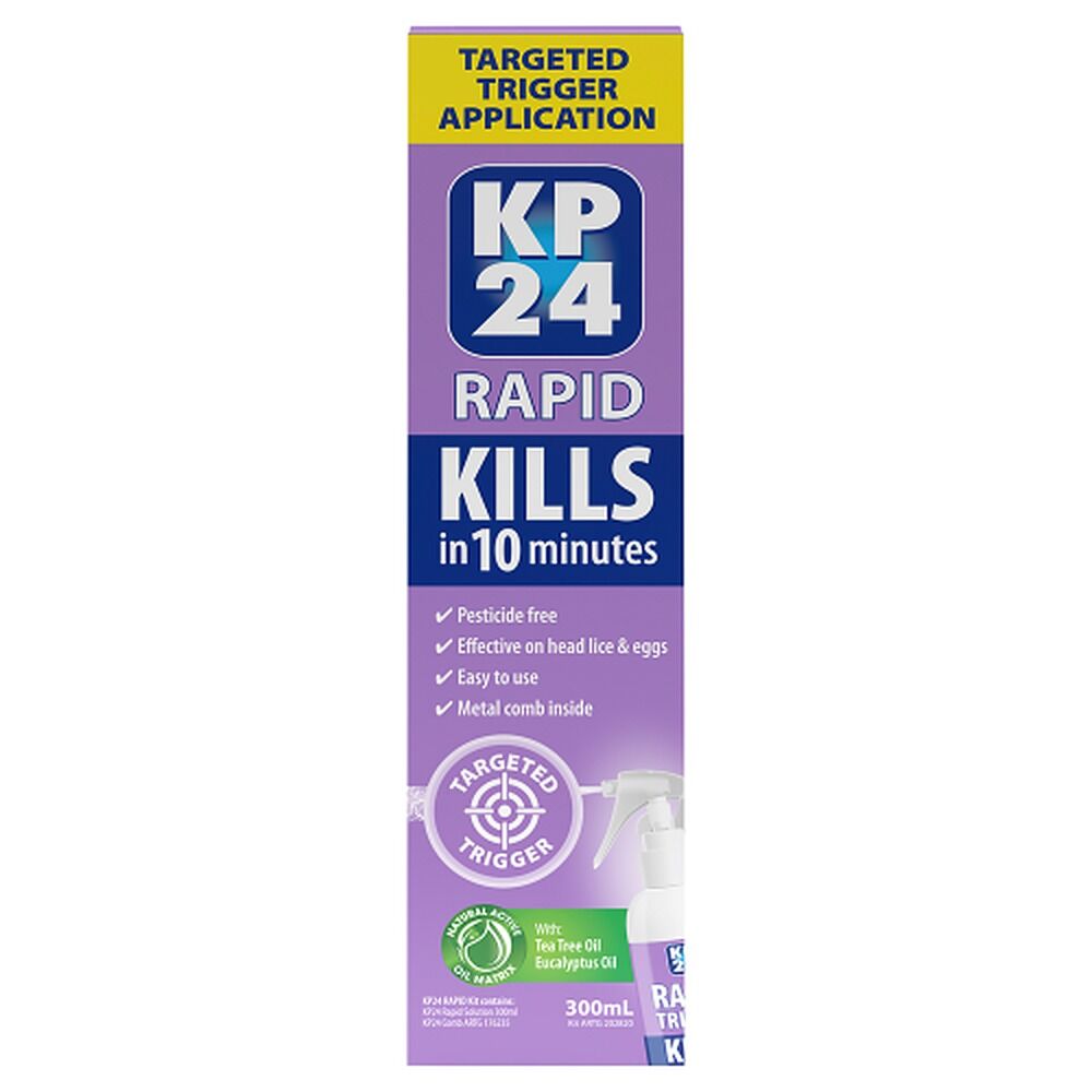 KP24 Rapid Trigger Head Lice Treatment 300mL