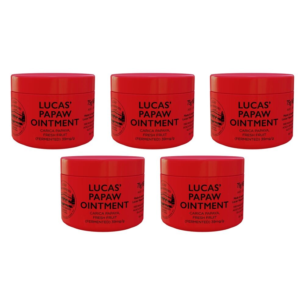 Lucas' Papaw Ointment 75g Pack of 5