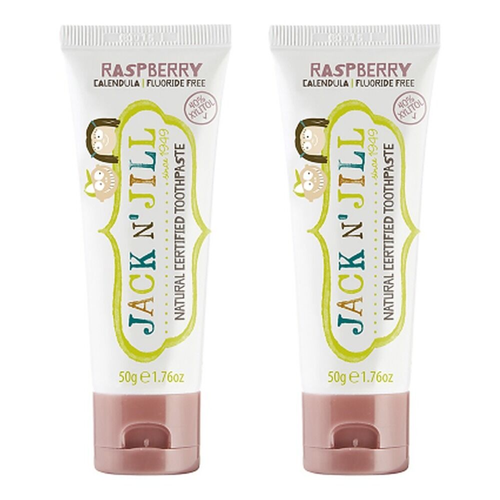 Obsolete Jack N' Jill Children's Natural Toothpaste Raspberry 50g Pack of 2