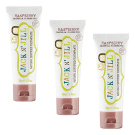 Obsolete Jack N' Jill Children's Natural Toothpaste Raspberry 50g Pack of 3
