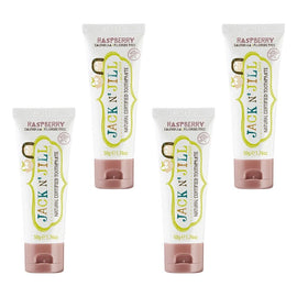 Obsolete Jack N' Jill Children's Natural Toothpaste Raspberry 50g Pack of 4