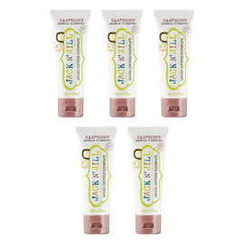 Obsolete Jack N' Jill Children's Natural Toothpaste Raspberry 50g Pack of 5