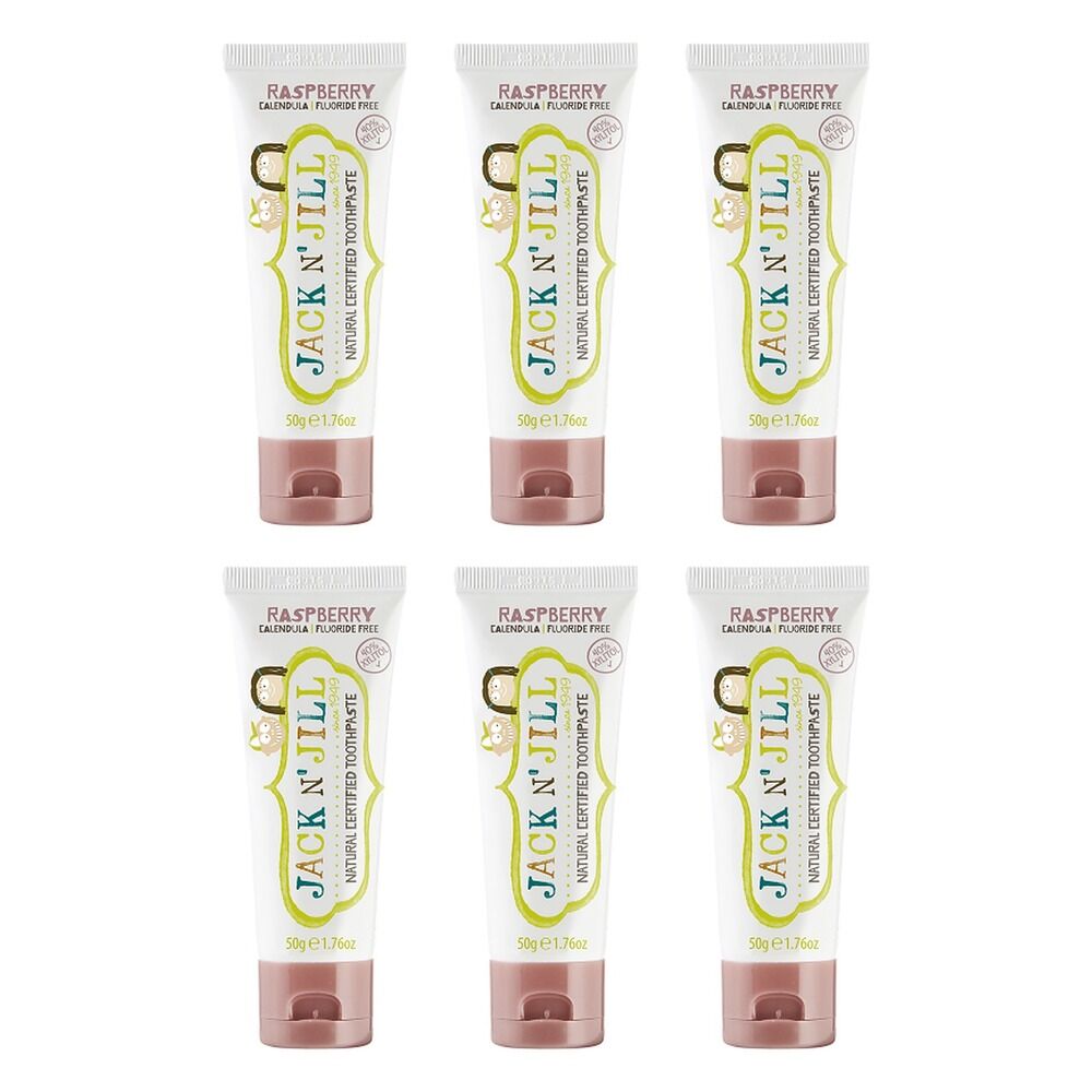 Obsolete Jack N' Jill Children's Natural Toothpaste Raspberry 50g Pack of 6