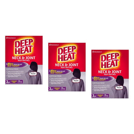 Deep Heat Neck & Joint Heat Patches 2 Pack Bundle of 3