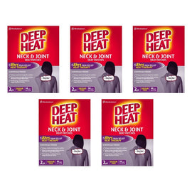 Deep Heat Neck & Joint Heat Patches 2 Pack Bundle of 5