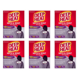 Deep Heat Neck & Joint Heat Patches 2 Pack Bundle of 6
