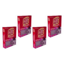 Deep Heat Period Pain Heat Patches 3 Pack Bundle of 4