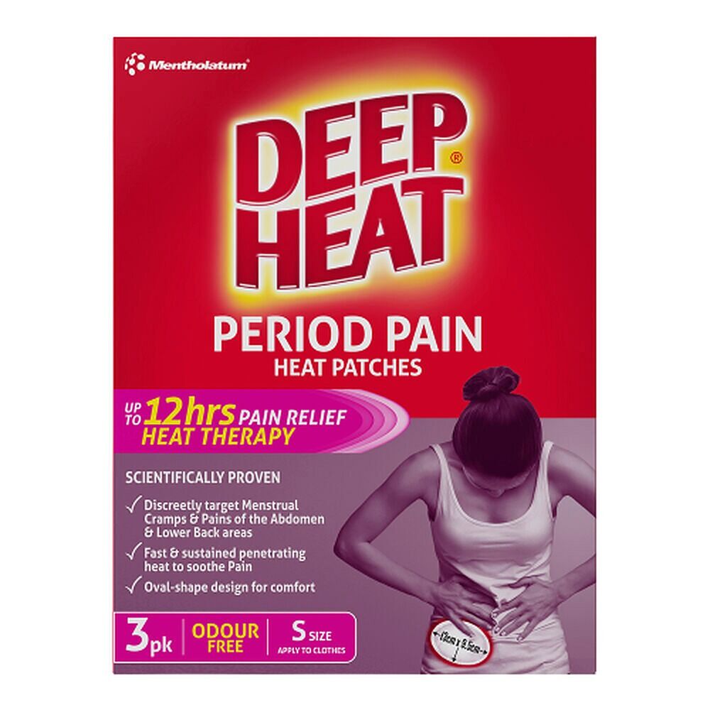 Deep Heat Period Pain Heat Patches 3 Pack
