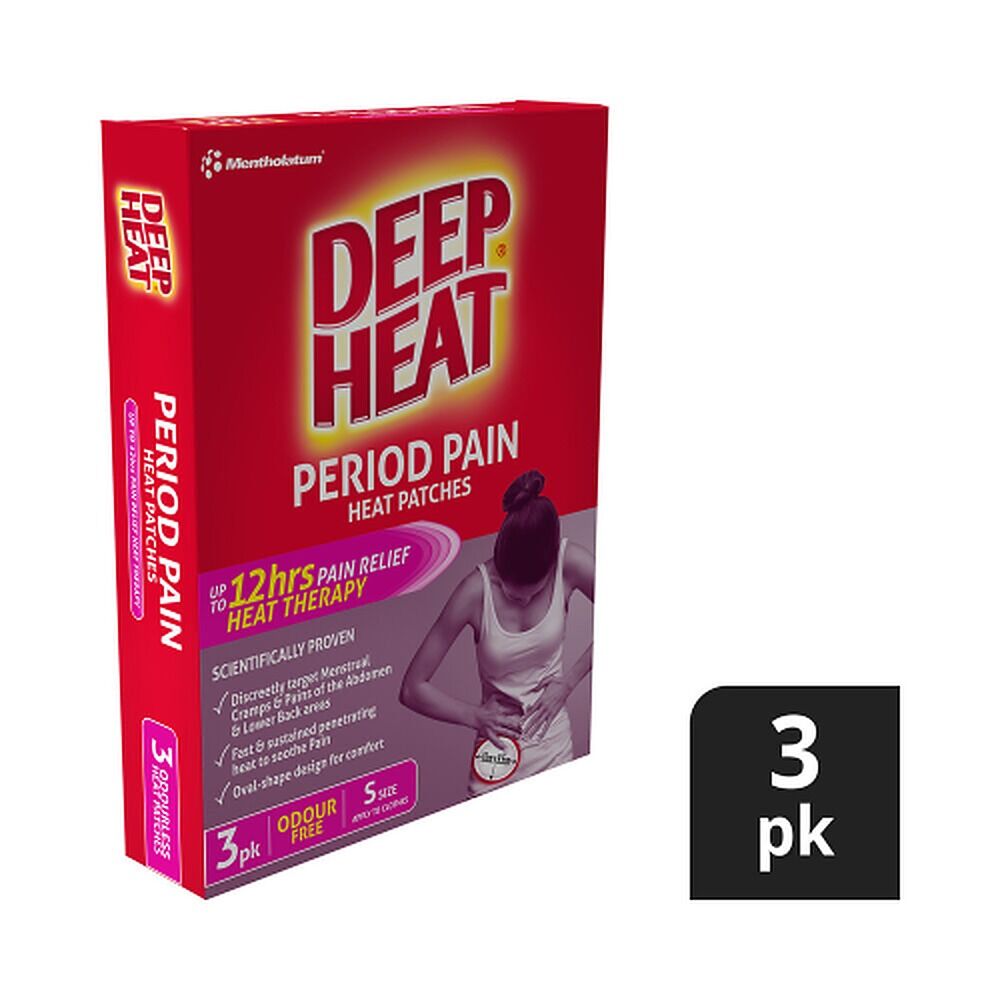 Deep Heat Period Pain Heat Patches 3 Pack