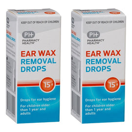 Pharmacy Health Ear Wax Removal Drops Docusate Sodium 15g Pack of 2