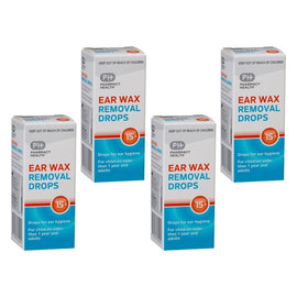 Pharmacy Health Ear Wax Removal Drops Docusate Sodium 15g Pack of 4