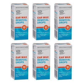 Pharmacy Health Ear Wax Removal Drops Docusate Sodium 15g Pack of 6