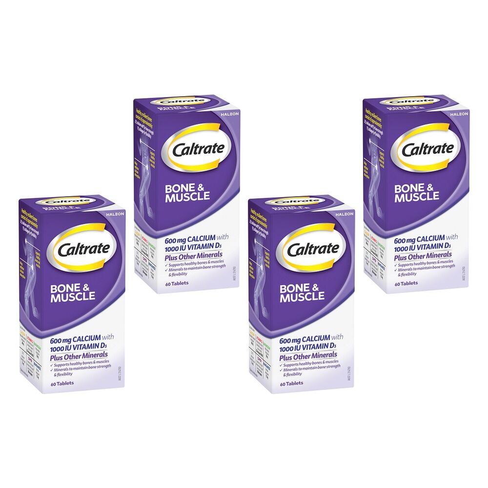 Caltrate Bone & Muscle 60 Tablets Pack of 4