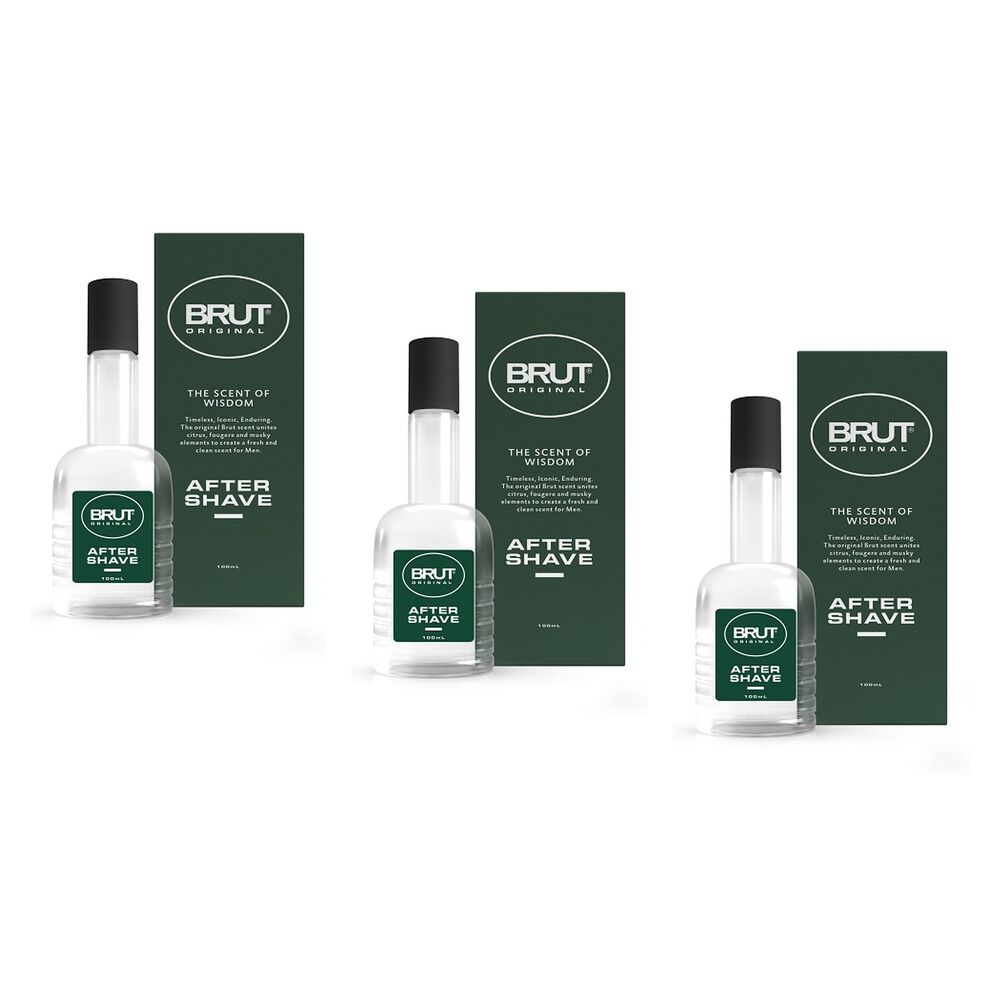 Brut Original After Shave Lotion, 100mL x 6 Bundle of 3