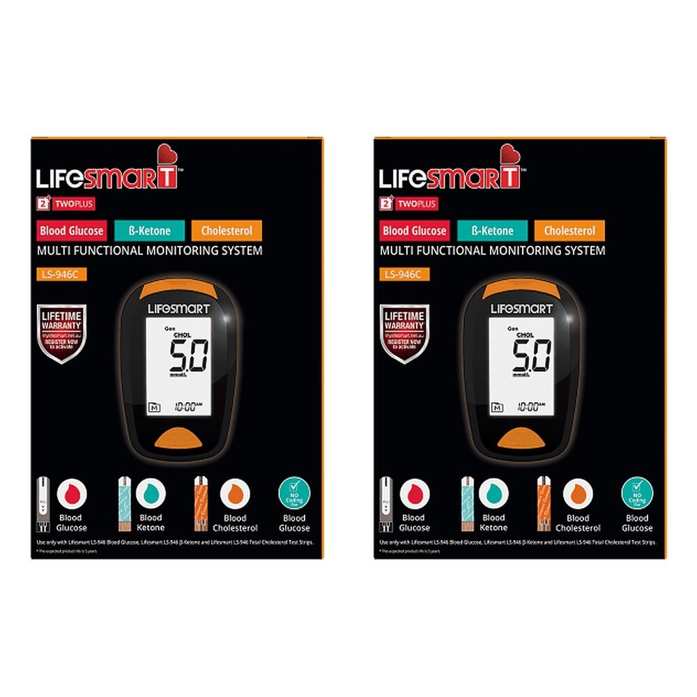 LifeSmart Cholesterol Multi-Functional Monitoring System Pack of 2