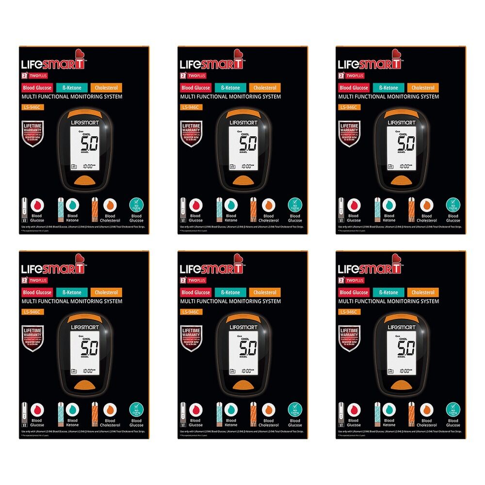 LifeSmart Cholesterol Multi-Functional Monitoring System Pack of 6