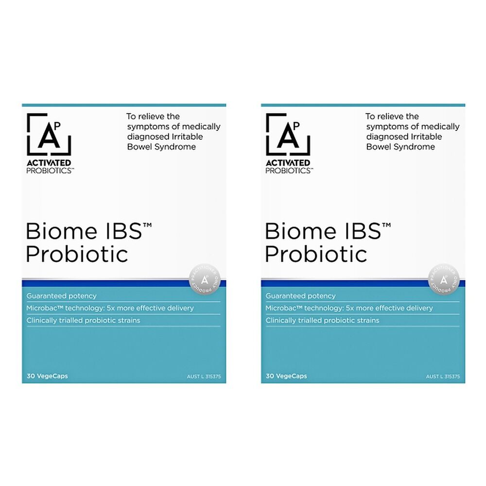 Activated Probiotics Biome IBS Probiotic 30 Capsules Pack of 2