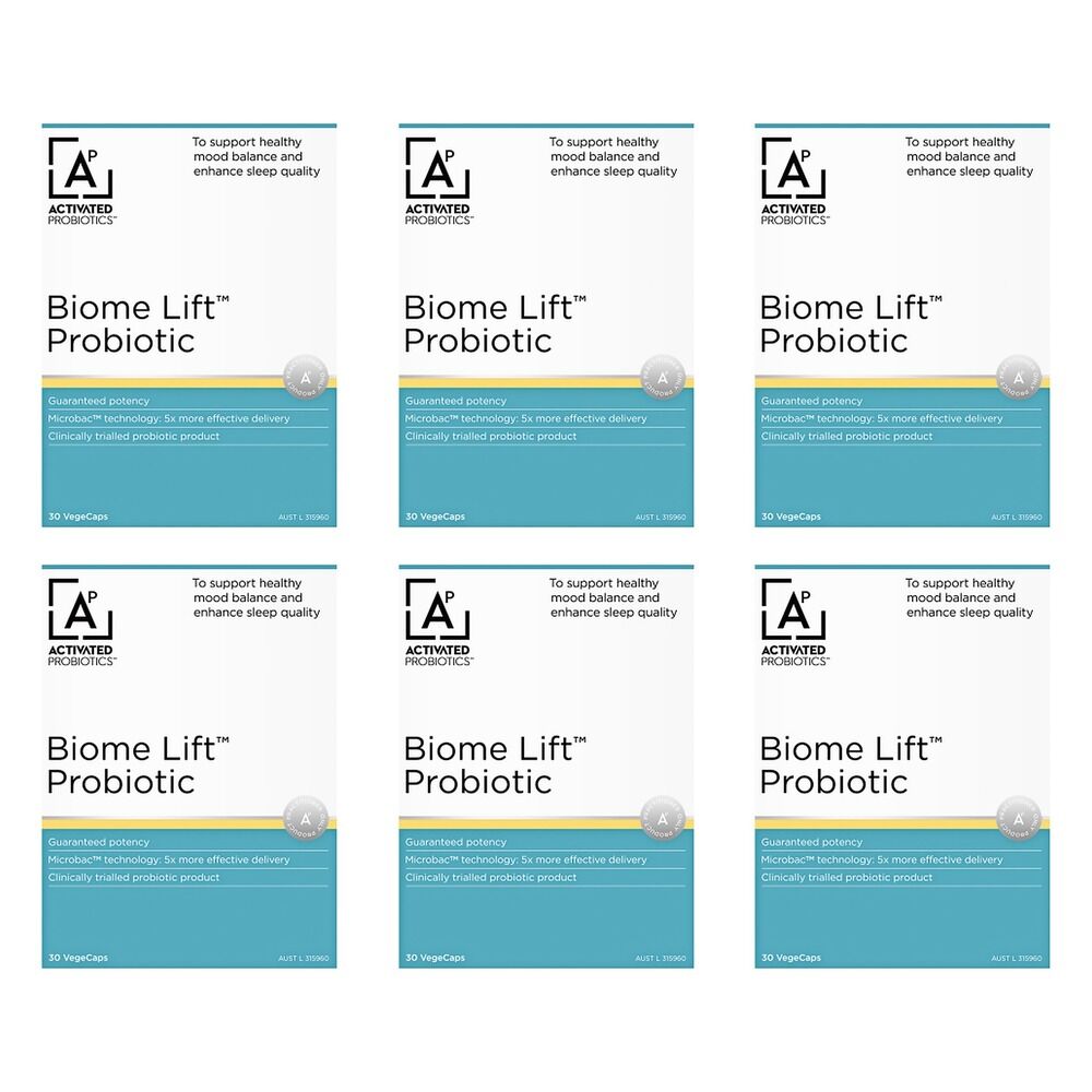 Activated Probiotics Biome Lift Probiotic 30 Capsules Pack of 6