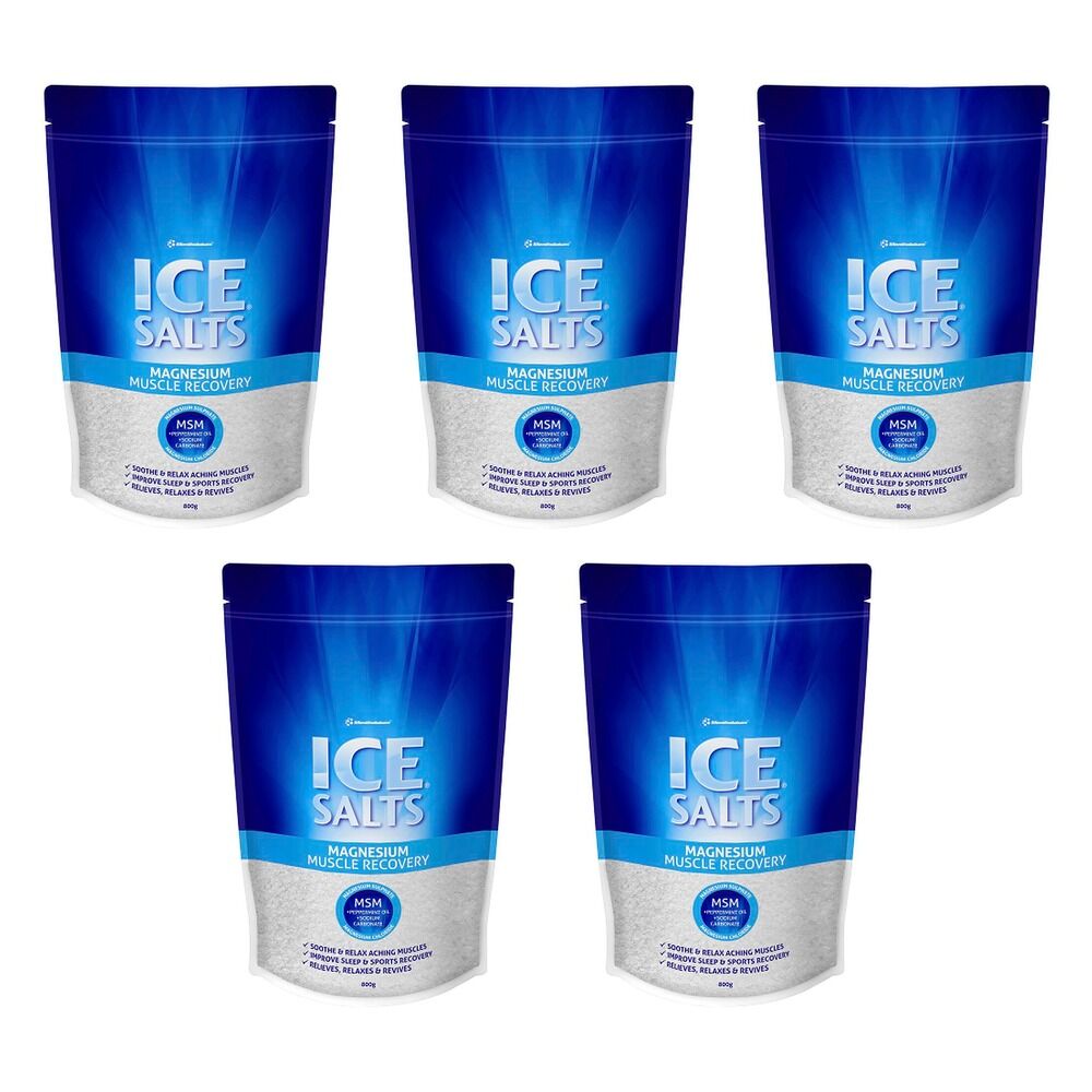 Ice Salts Magnesium Muscle Recovery 800g Pack of 5