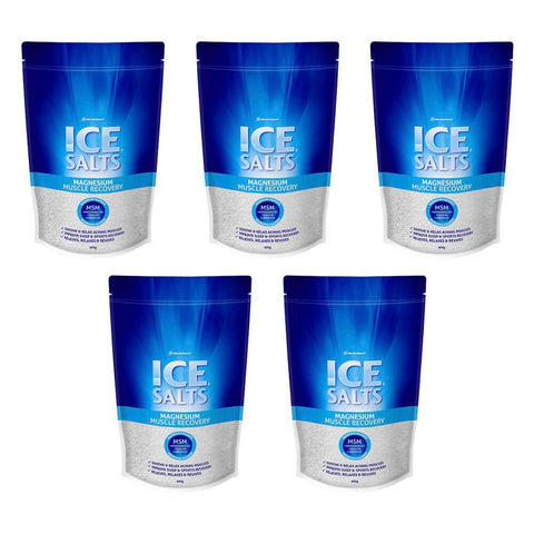 Ice Salts Magnesium Muscle Recovery 800g Pack of 5