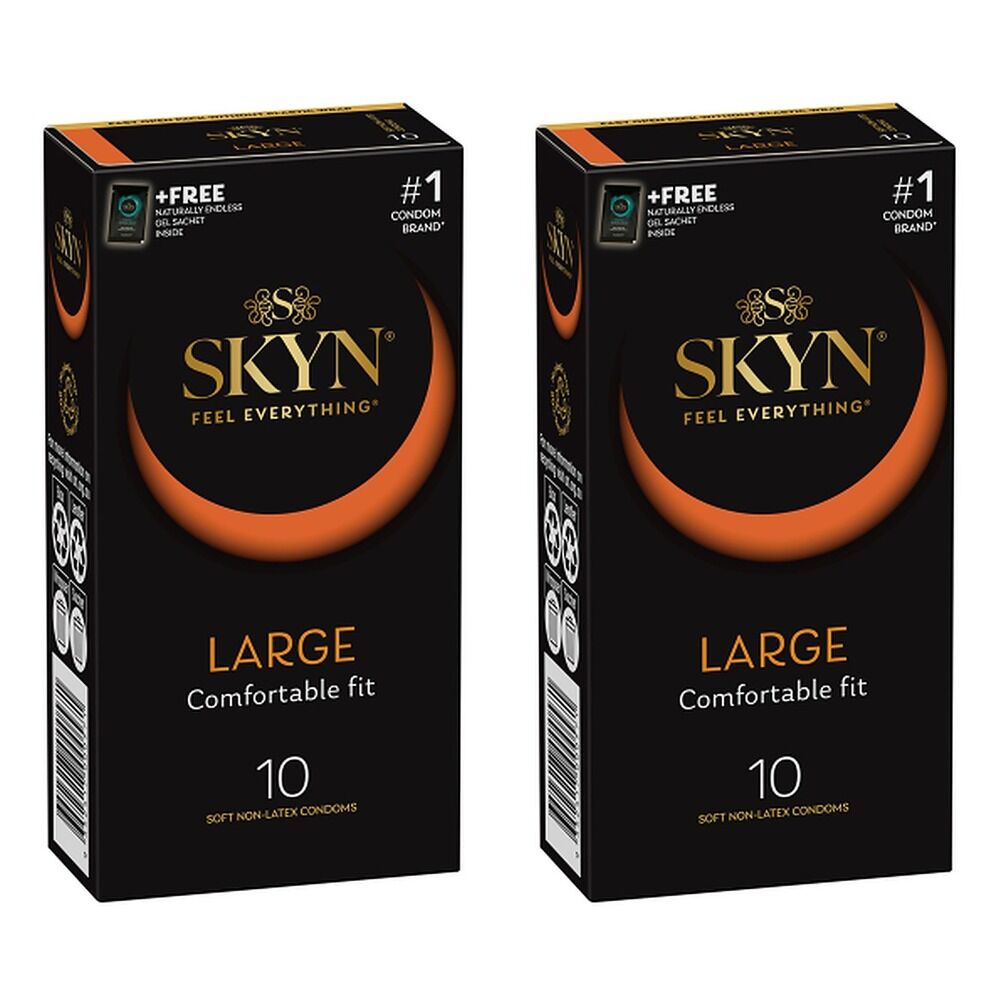 Skyn Condoms Large 10 Pack Bundle of 2