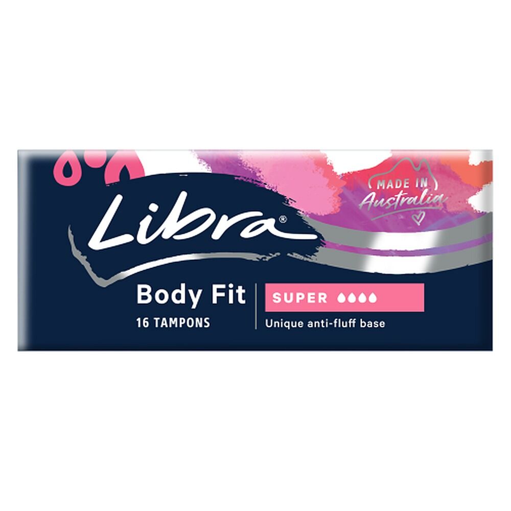 Libra Body Fit Super Tampons 16 Pack x 12