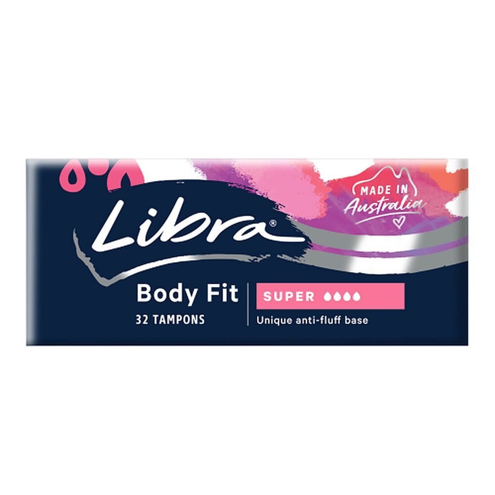 Libra Body Fit Super Tampons 32 Pack x 6