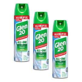 Glen 20 Disinfectant Crisp Linen Scent 175g x 12 Bundle of 3