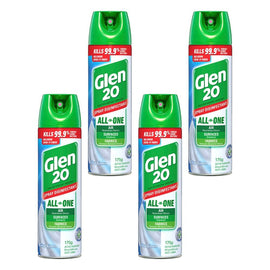 Glen 20 Disinfectant Crisp Linen Scent 175g x 12 Bundle of 4