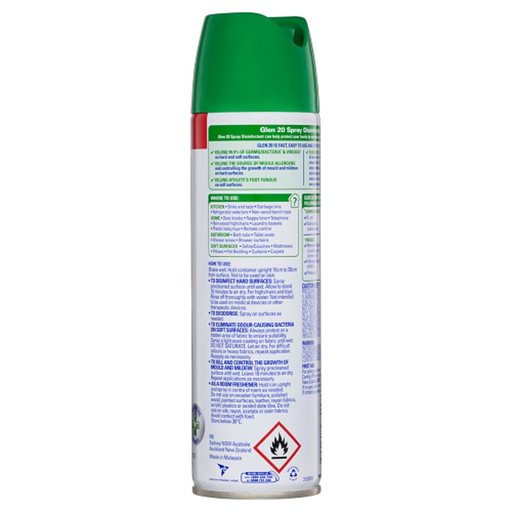 Glen 20 Disinfectant Crisp Linen Scent 175g x 12
