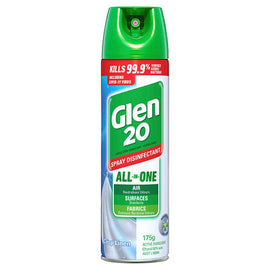 Glen 20 Disinfectant Crisp Linen Scent 175g x 12