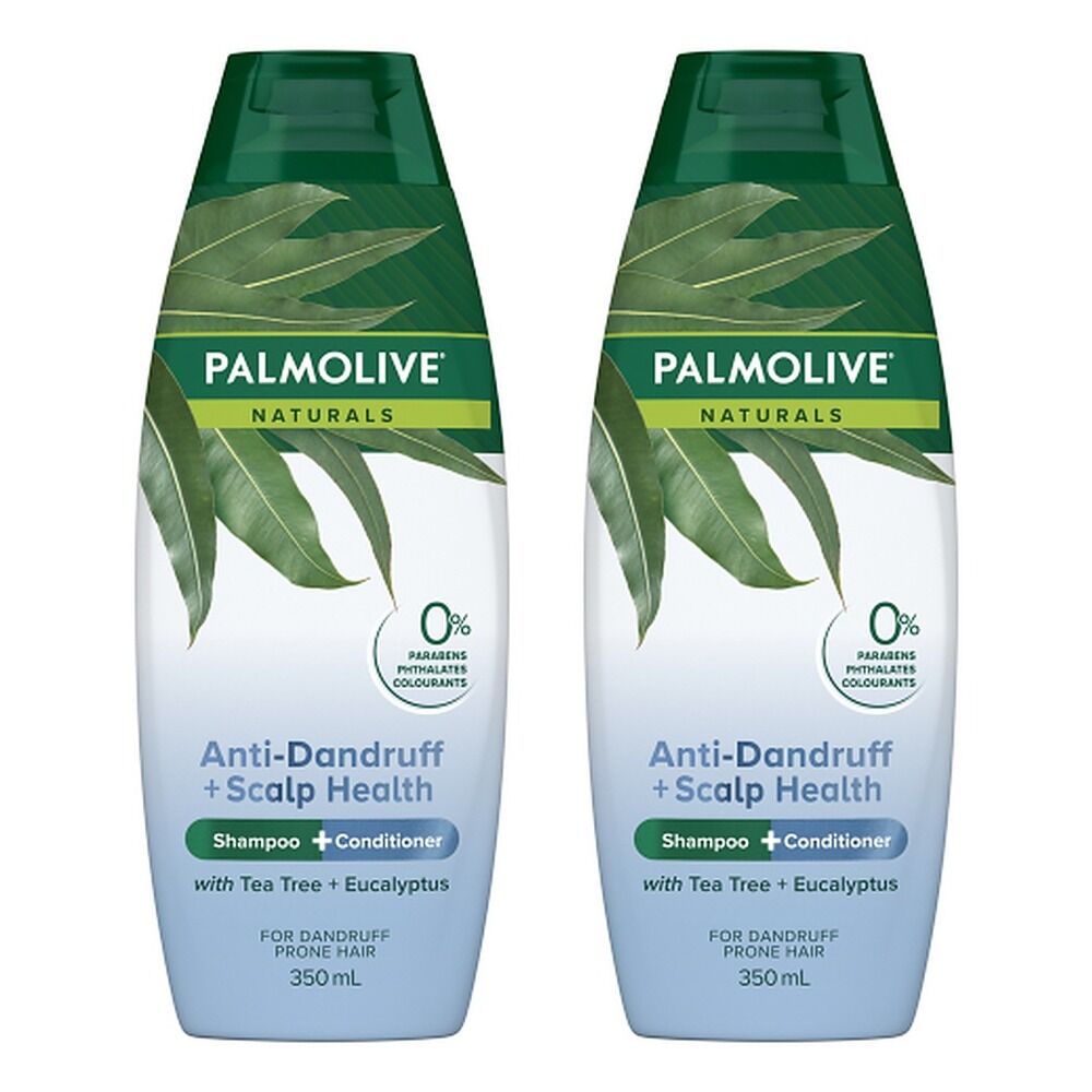 Palmolive Naturals Anti-Dandruff 2-in-1 Shampoo & Conditioner 350mL Pack of 2