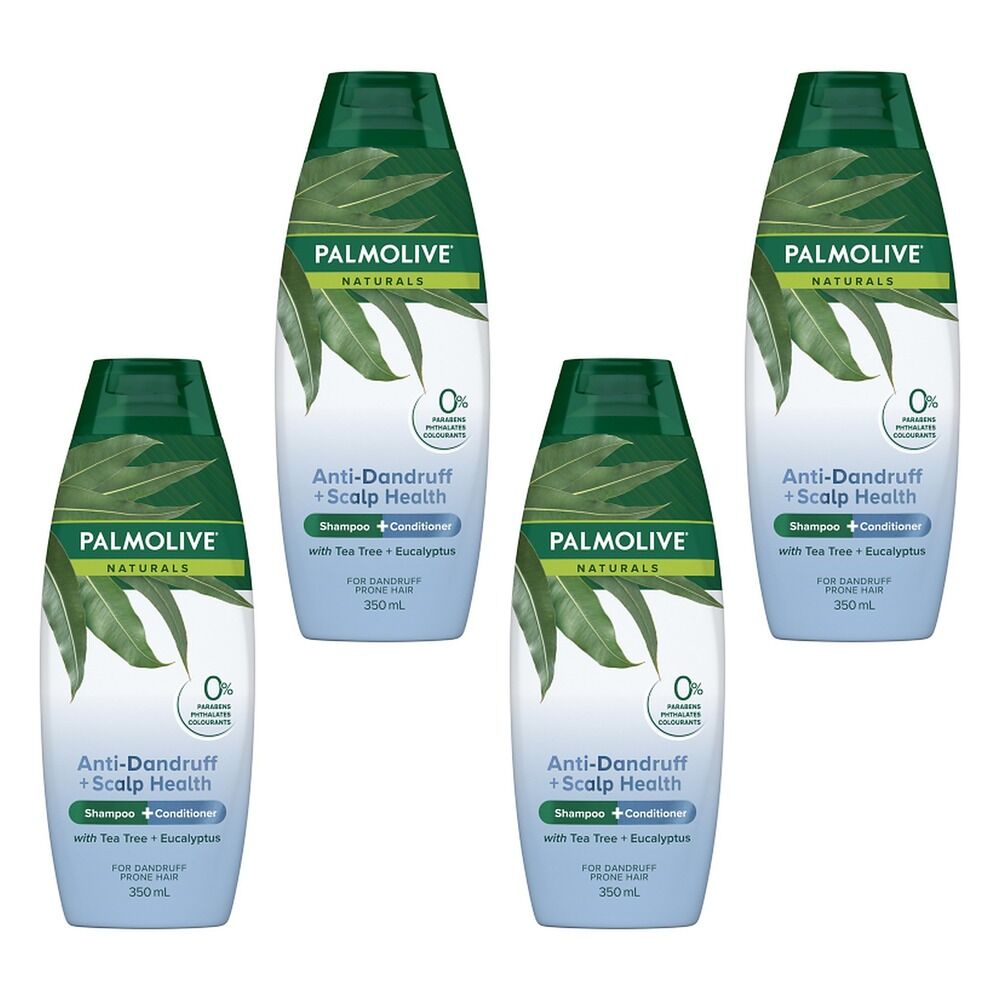 Palmolive Naturals Anti-Dandruff 2-in-1 Shampoo & Conditioner 350mL Pack of 4