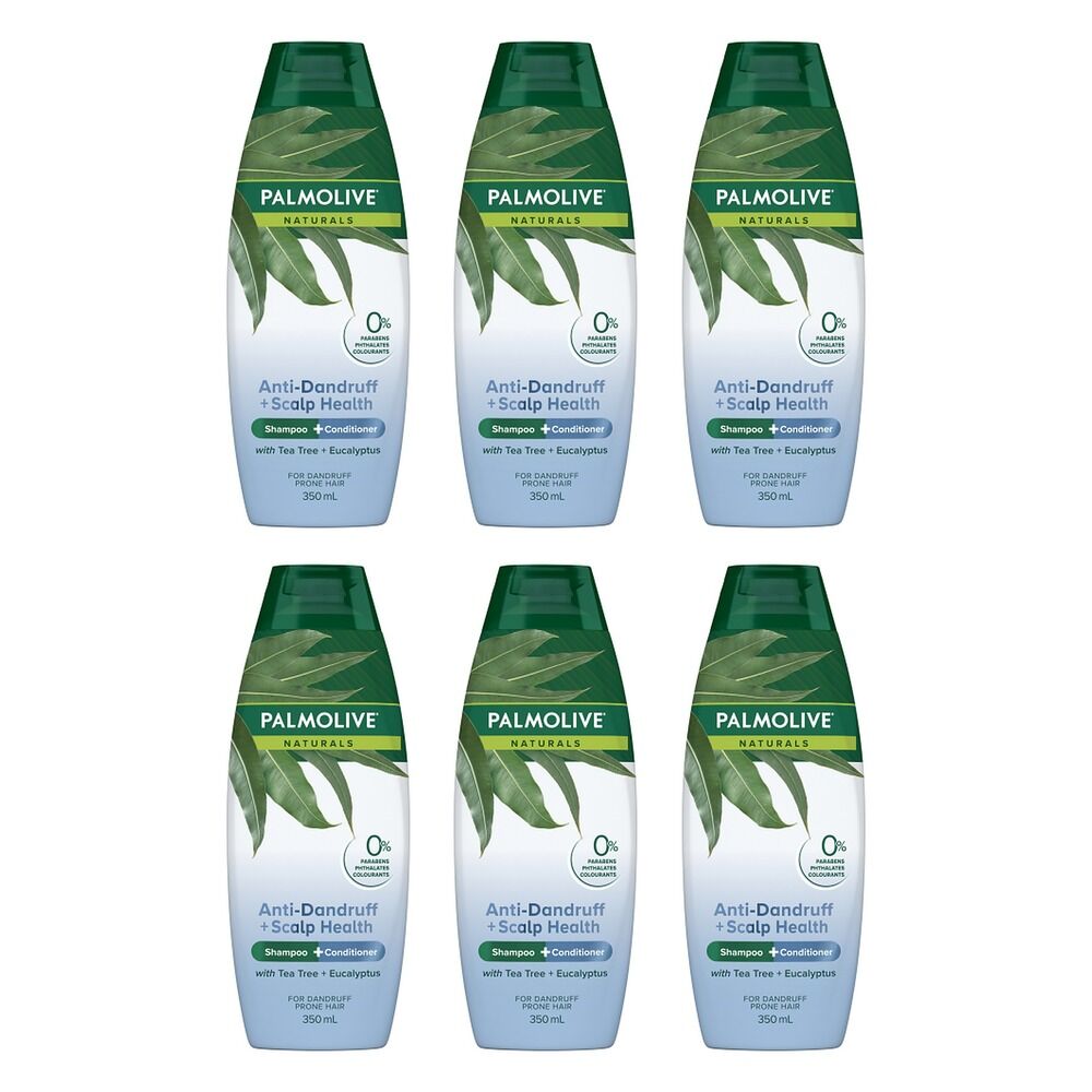 Palmolive Naturals Anti-Dandruff 2-in-1 Shampoo & Conditioner 350mL Pack of 6
