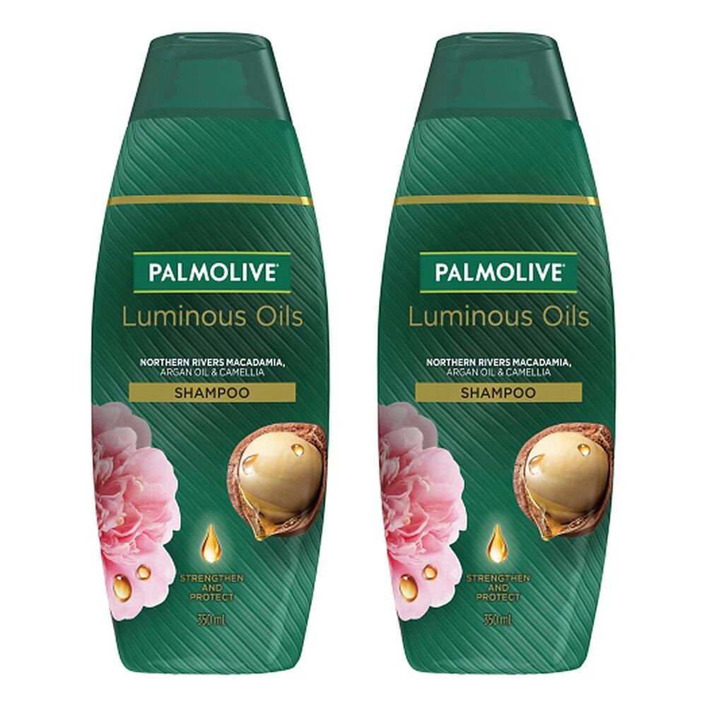 Palmolive Luminous Oils Moroccan Argan Oil & Camellia Shampoo 350mL Pack of 2
