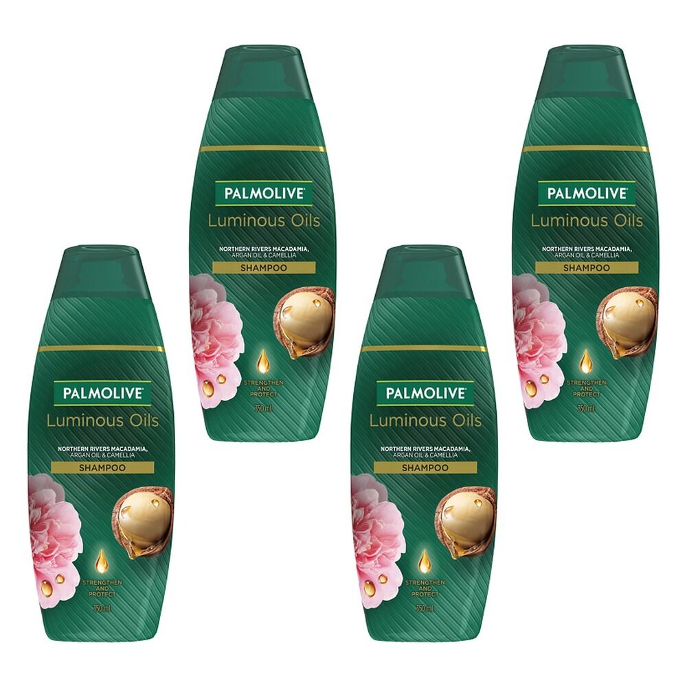 Palmolive Luminous Oils Moroccan Argan Oil & Camellia Shampoo 350mL Pack of 4